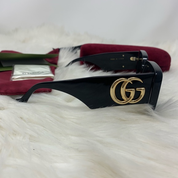 GUCCI Women’s luxury oversized sunglasses large GG Logo GG0956S - Picture 16 of 16